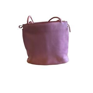 Vintage Wilsons, pink leather Pelle studio, shoulder hobo bag